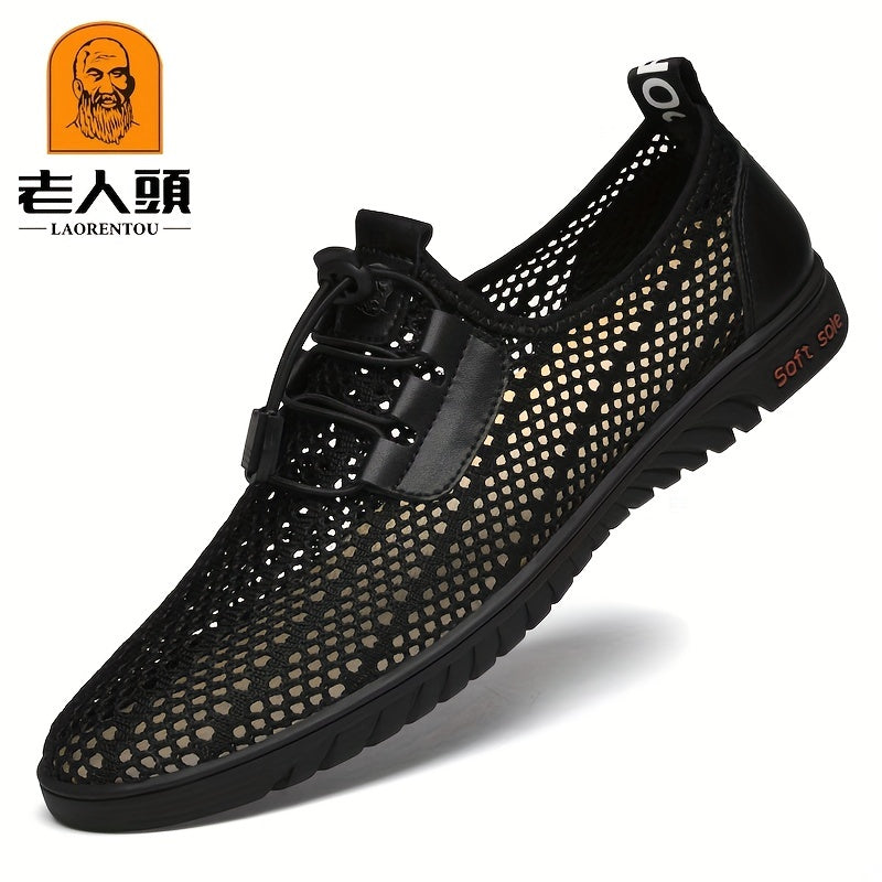 LAORENTOU Men's Hollow Out Shoes Spring Summer