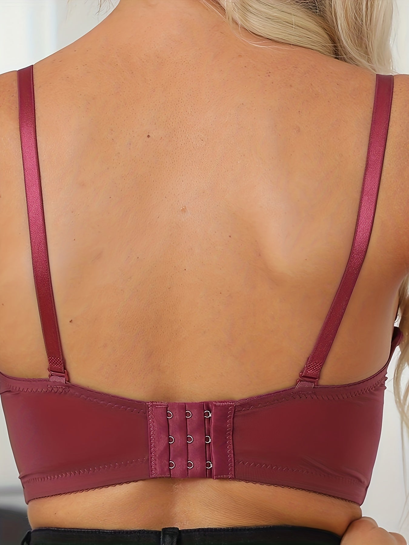 Sexy Solid Push Up Bra Comfy & Breathable Anti-sagging Everyday Bra