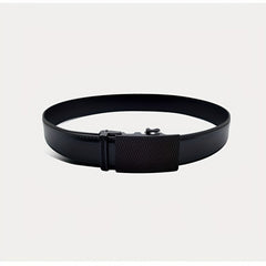 Men's Leather Belt Automatic Buckle Business Suit Waist Strap