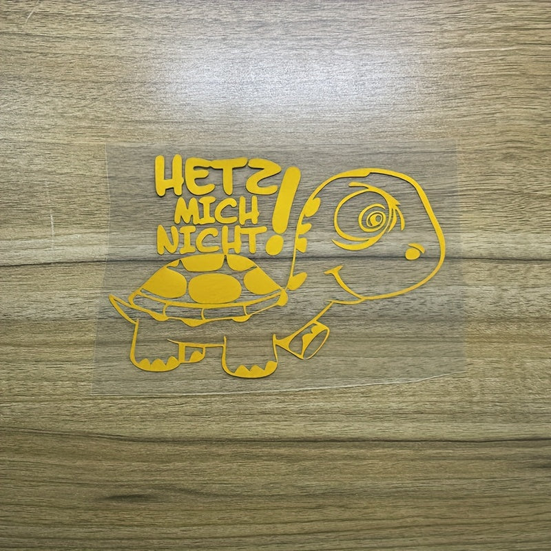 Funny Little Turtle Car Sticker Vinyl Decal