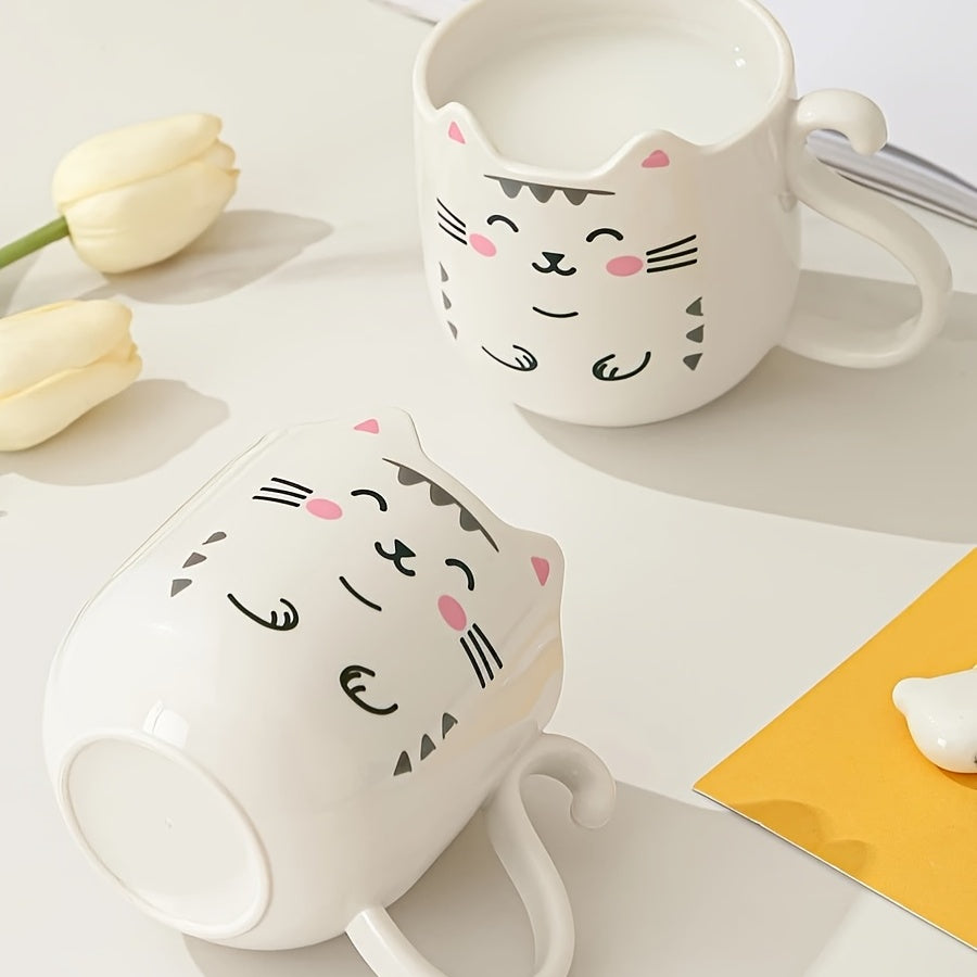 Cartoon Cat Mug for Home and Travel