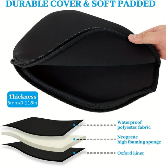 2pcs Pickleball Paddle Cover Neoprene Protective Bag