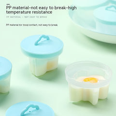 Cartoon Egg Poacher With Lid Kitchen Gadget