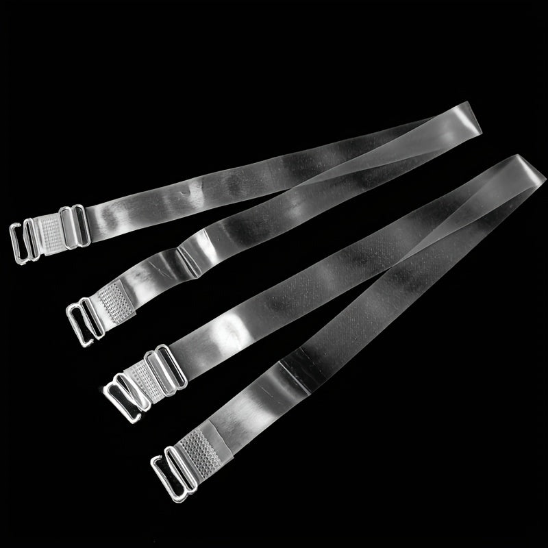 6pcs Transparent Shoulder Straps Invisible Adjustable Underwear Straps