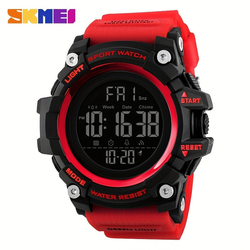Unisex Waterproof Military Watch LED Chronograph Alarm Big Face