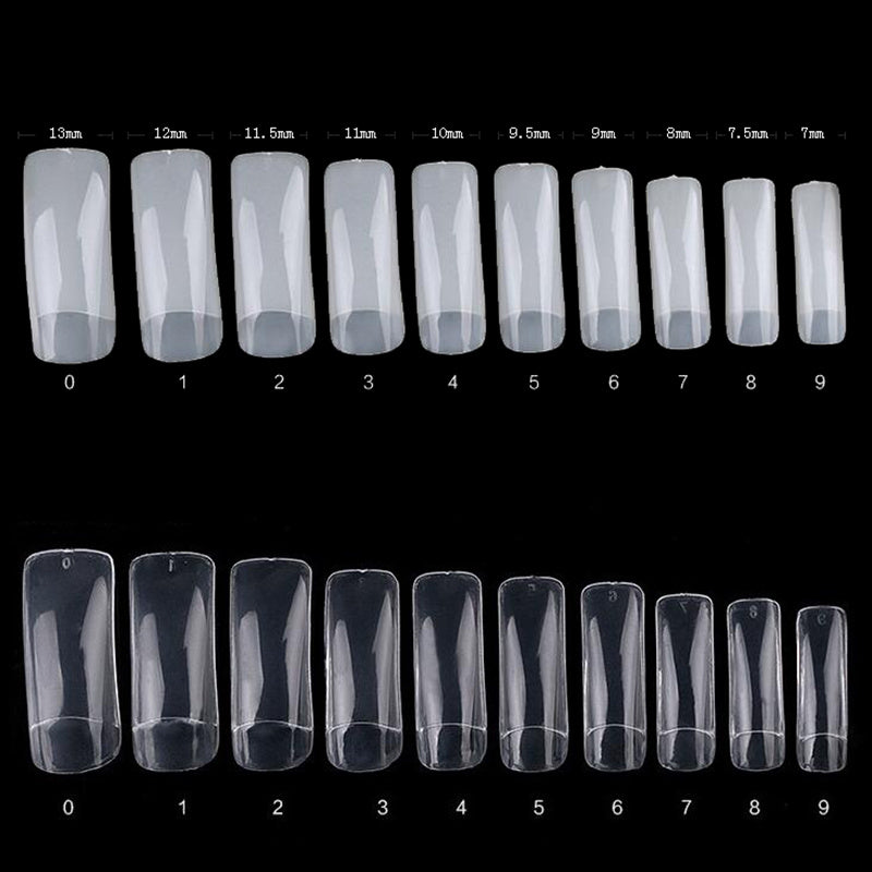 French Nail Tips 500 Pcs Half Cover False Nails