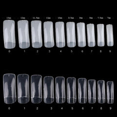 French Nail Tips 500 Pcs Half Cover False Nails