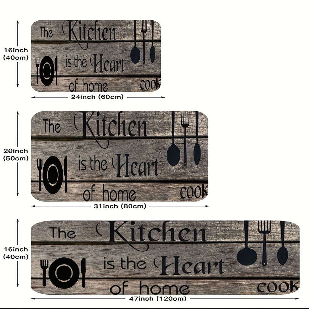 Anti Fatigue Kitchen Mat Slip Resistant Absorbent Runner Rug Washable Floor Mat