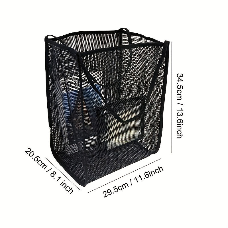 Large Capacity Mesh Beach Bag Foldable Kids Sea Shell Bags