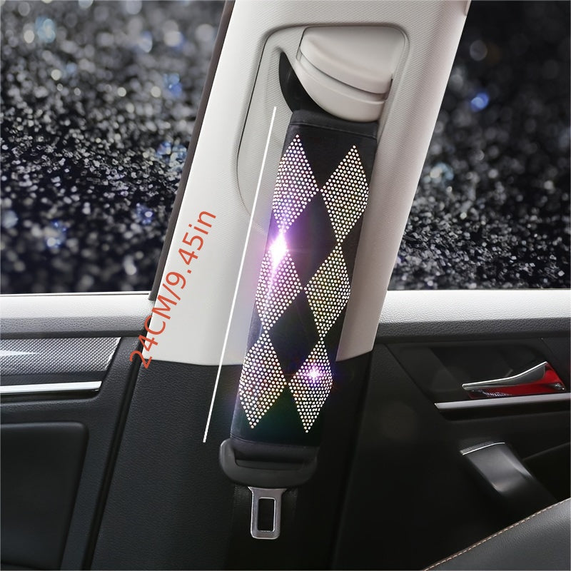 Crystal Car Set - Mirror, Seat Belt, Handbrake, Gear, Door Handle Cover