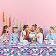 Mermaid Birthday Tablecloth Ocean Under Sea Disposable Plastic Table Cover