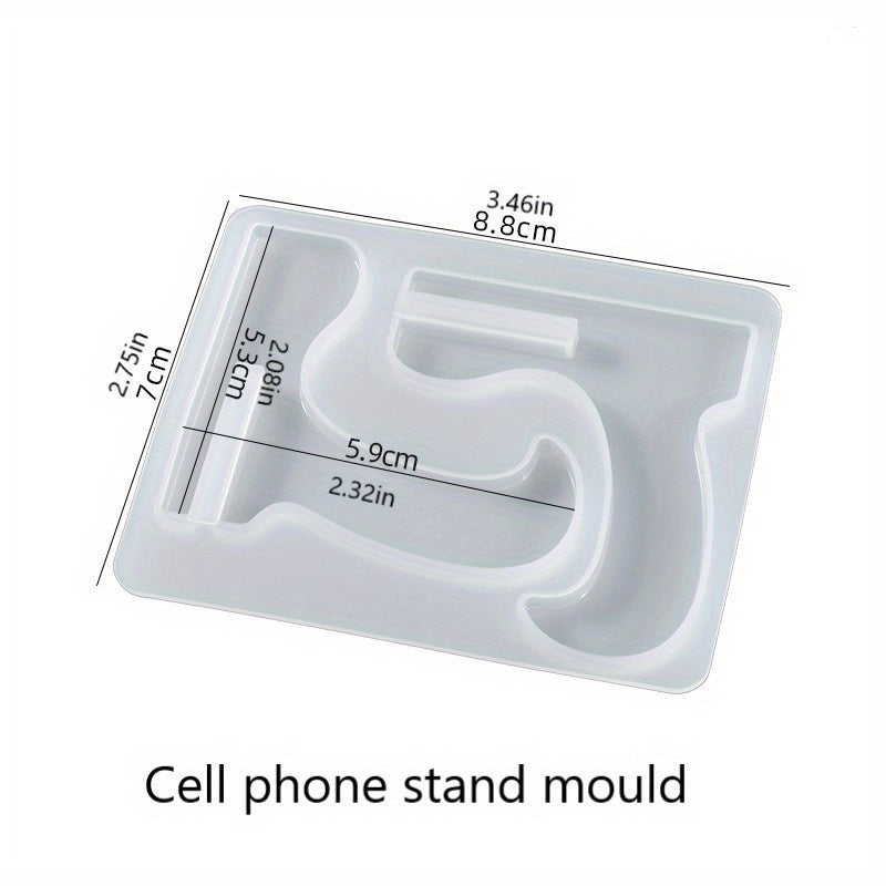 Crystal Drip DIY Resin Mold Cell Phone Stand Silicone Mold
