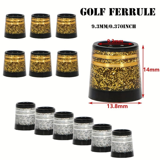 10pcs Golf Club Rubber Sleeve Wear-resistant & Fashionable 2 Colors