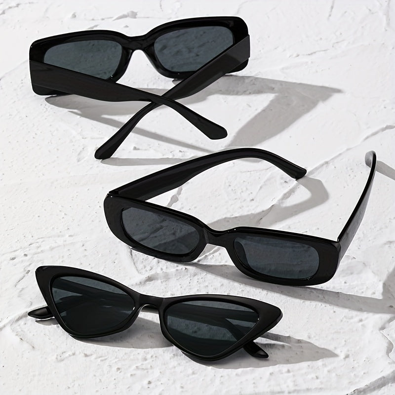 3 Pairs Men's UV Protection Sunglasses for Cycling Sports Travel