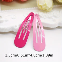 10pcs Candy Hair Clips Snap Clip Non Slip Hair Decoration