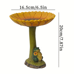 Resin Bird Basin Antique Garden Decor