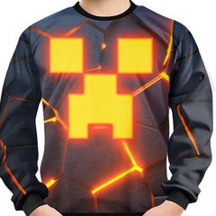 3D Pumpkin Face Print Kid's Sweatshirt Halloween Unisex Pullover