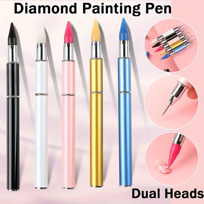 Dual Head Diamond Painting Pen Square Round Point Rhinestone Gem Picker