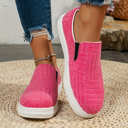 Comfy Stylist Slip on Walking Shoes Thick Sole Outdoor Flats