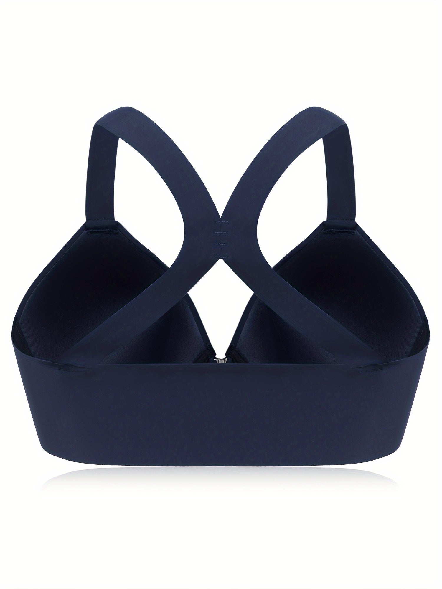  Bra Women's Plus Front Closure Racer Back T Shirt Bra