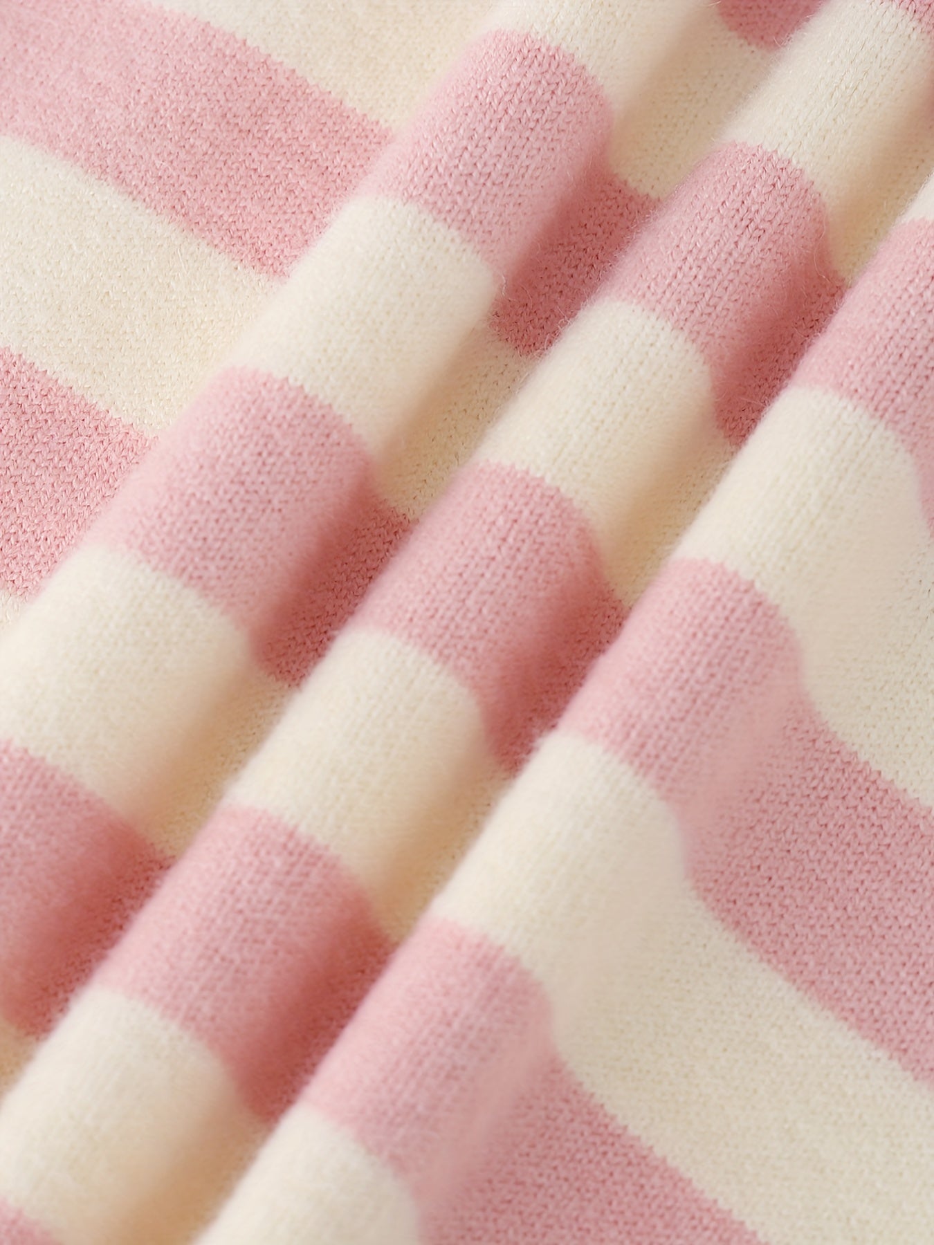 Girls' Stripe & Embroidered Knit Sweater Pullovers