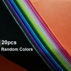 20pcs Soft Felt Sheets for DIY Crafts Embroidery Needle Felting Sewing