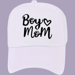 Boy Mom Printed Trucker Hat Baseball Cap Adjustable Mesh Sunshade Dad Hat