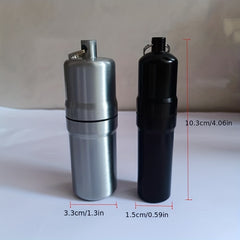 Metal Cigarette Can Waterproof Key Ring Outdoor Portable Sealed Cigarette Can