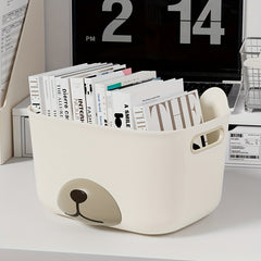 3pcs Office Storage Organizer Plastic Bin Basket