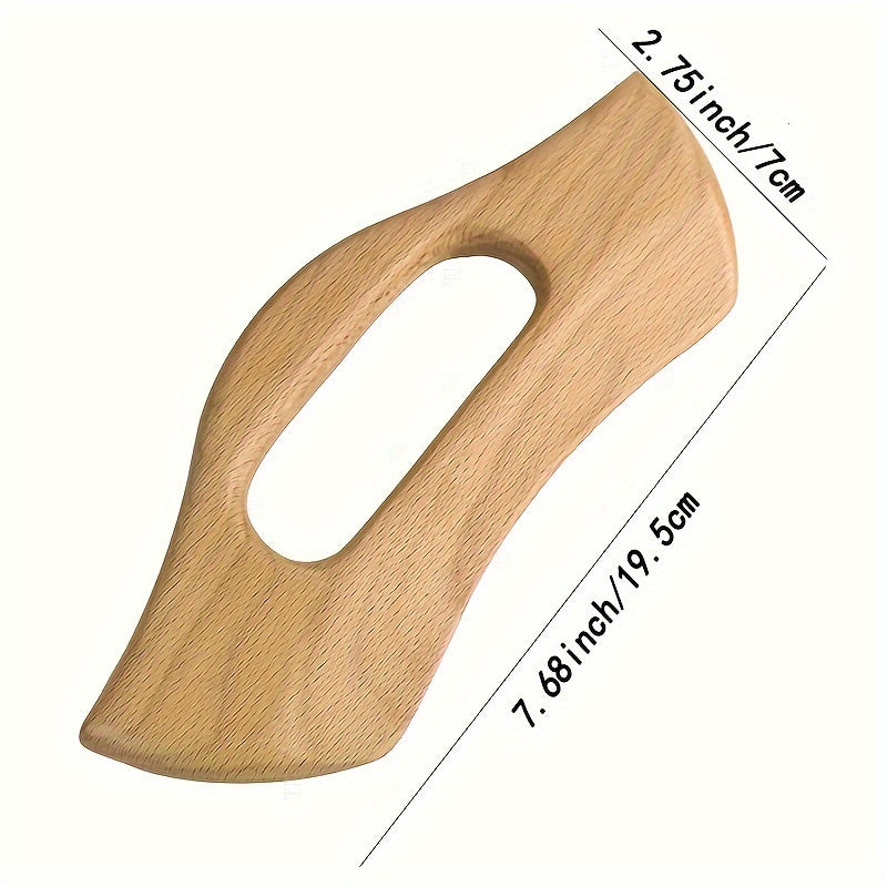 Wood Gua Sha Massage Tool Lymphatic Drainage Massager Grip Scraping Board