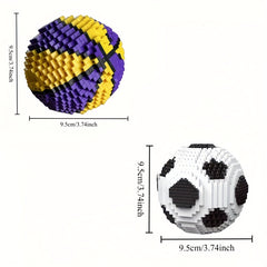 Mini Building Blocks Football Model Assembly Fun Gift Blocks