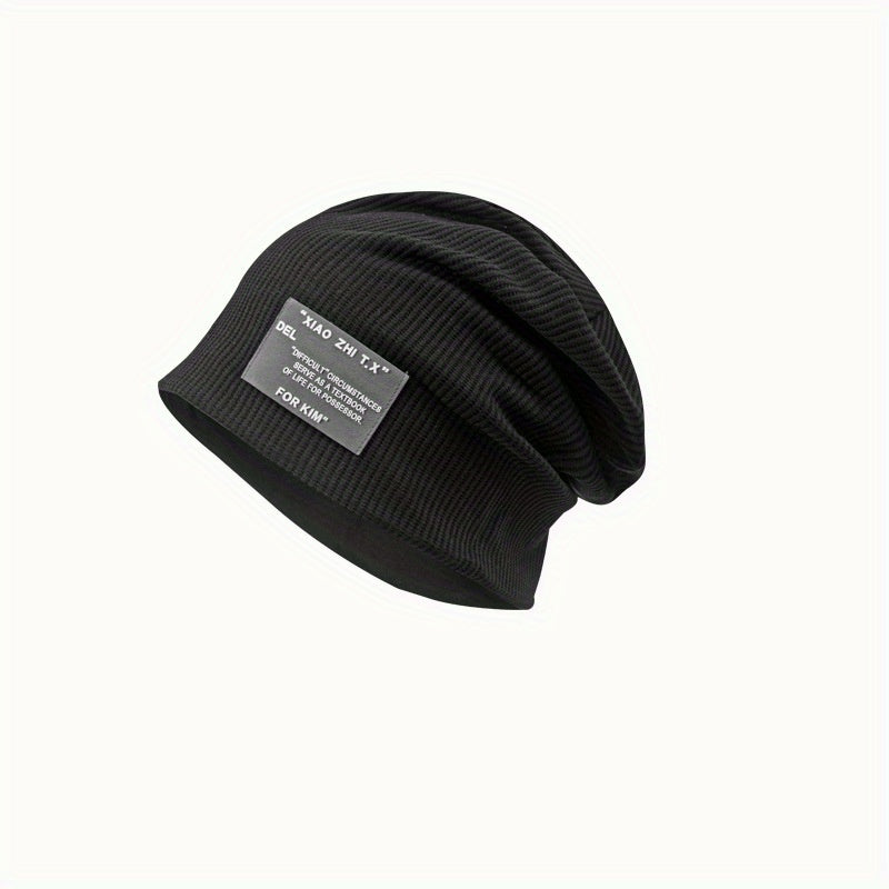 Striped Knit Slouchy Beanies for Women & Men Lightweight Hat
