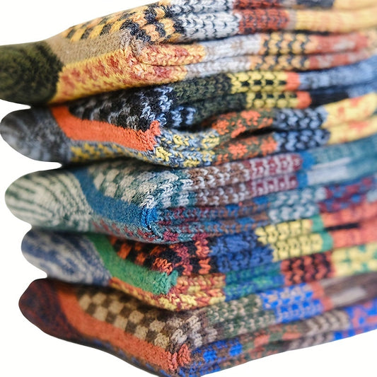 Vintage Casual Men's Warm Outdoor Socks
