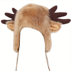 Head Plush Hat Cartoon Ear Protection Warm Cap For Women