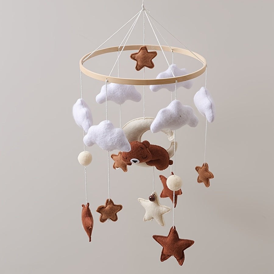 Bear Shaped Baby Toy, Nursery Room Decor, Stroller Pendant
