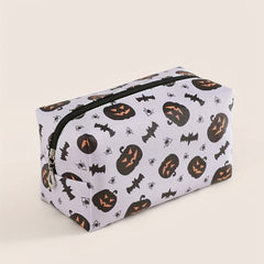 Halloween Pumpkin Bat Spider Pattern Makeup Bag