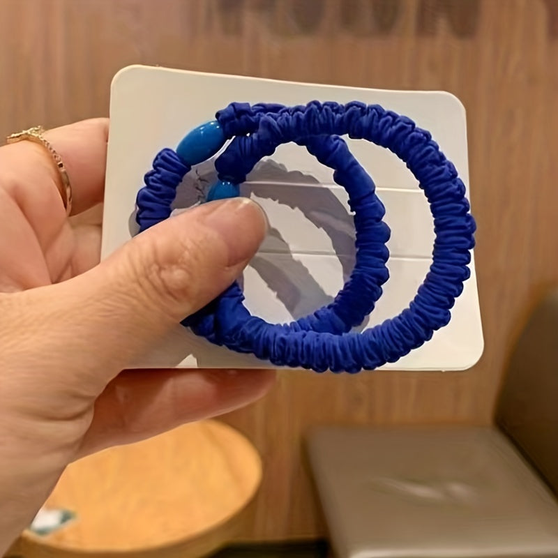 2pcs Small Hair Loop Hair Tie High Elastic Hair Rope Headwear