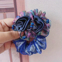 Women's Flower Decor Scrunchie Hair Ties Hair Accessory