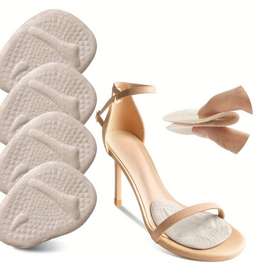 Beige Metatarsal Pads Ball Of Foot Cushions - Non Slip High Heel Inserts