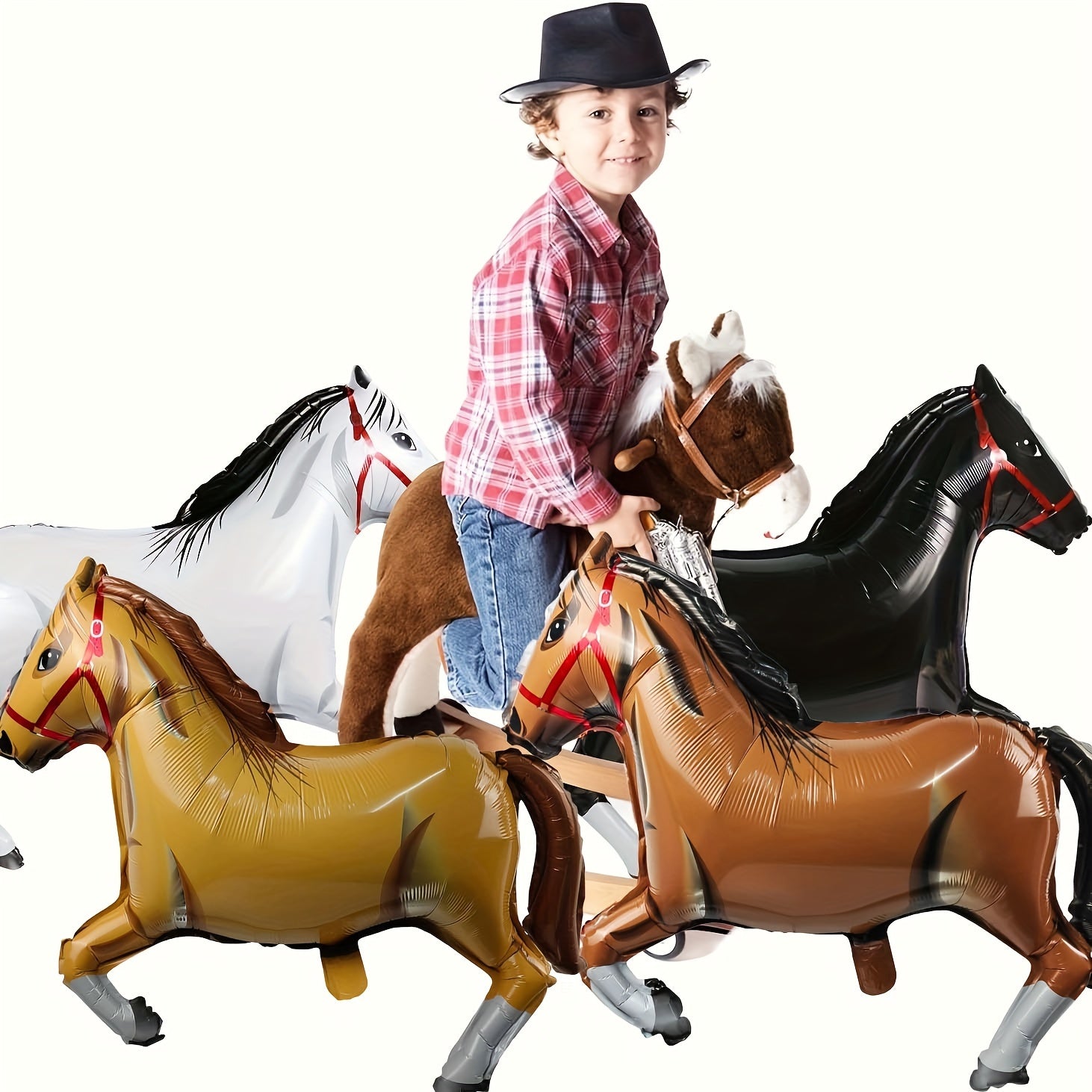 Large Horse Balloon Foil Aluminum Themed Party Decorations Baby Shower Supplies