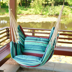 Garden Cotton Hammock Chair with 2 Cushions