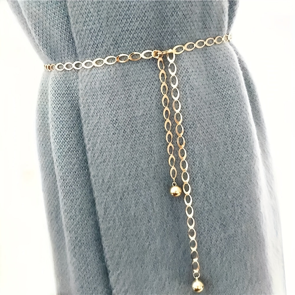 High Waist Chain Belt for Party Dress