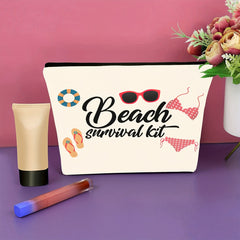 Beach Survival Kit Makeup Bag & Toiletry Organizer