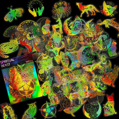 100pcs Golden Astrology Stickers Set for DIY Crafts