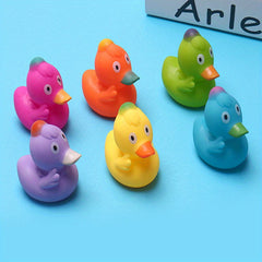 6pcs Duck Bath Toys Baby Shower Pool Float Halloween Party Favor Decor