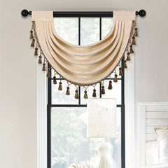 Chenille Tassel Window Mantle European Wave Curtain