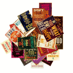 25pcs Vintage Motivational Cards for Students to Inspire & Encourage Daily