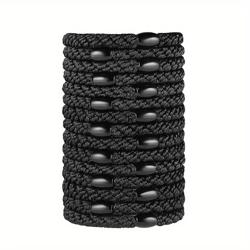 15pcs Solid Hair Rope Elastic Ponytail Holder Hair Accessories