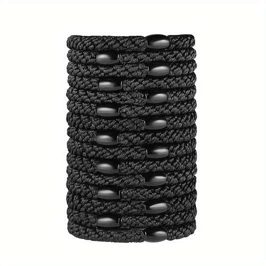 15pcs Solid Hair Rope Elastic Ponytail Holder Hair Accessories