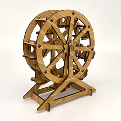 Wooden Ferris Wheel 3D Puzzle Assembly Kit Brain Teaser Educational Model